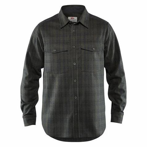 Fjallraven Övik Shirts Olive Singapore For Men (SG-507633)